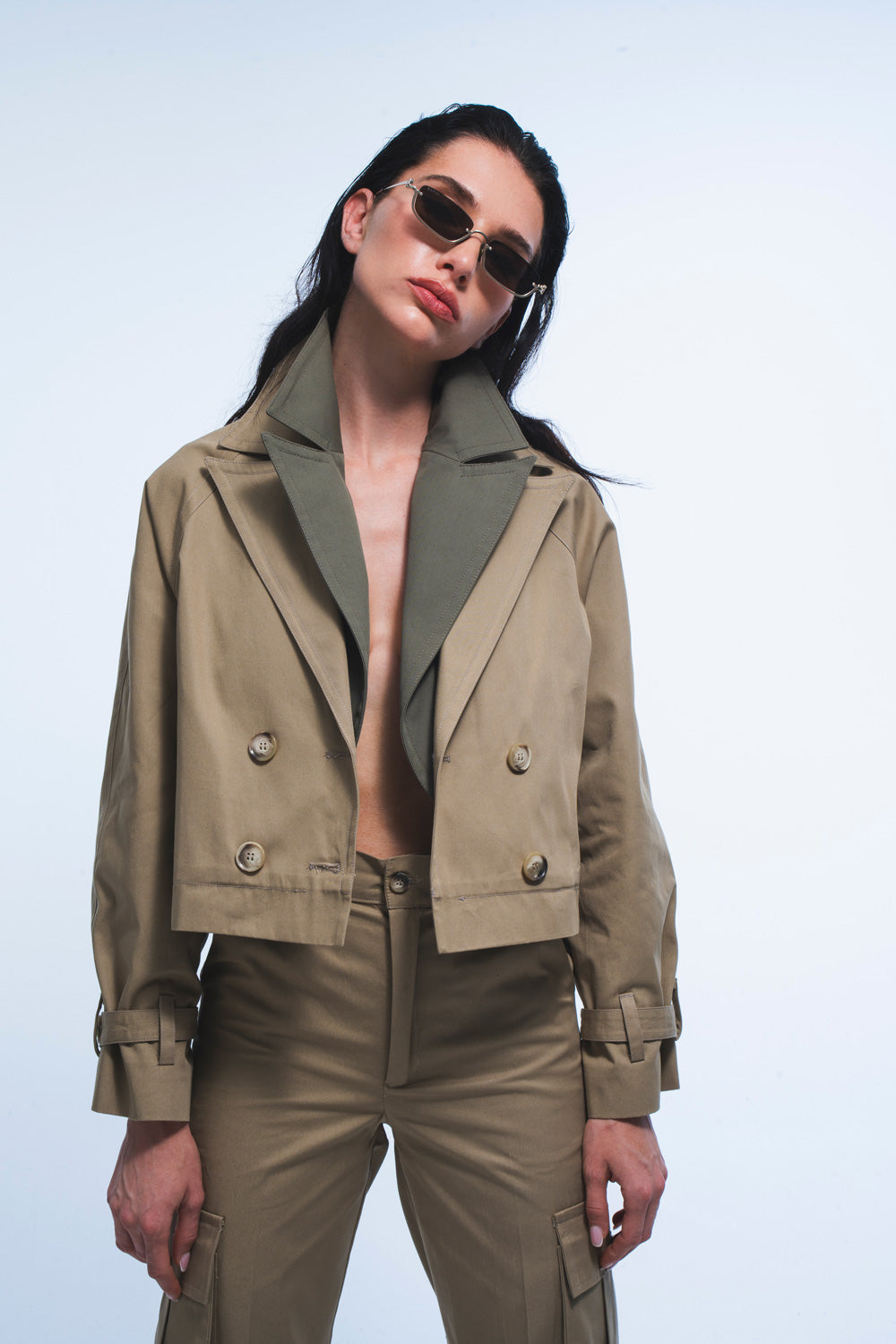 Gaia Sand Trench Coat image 0